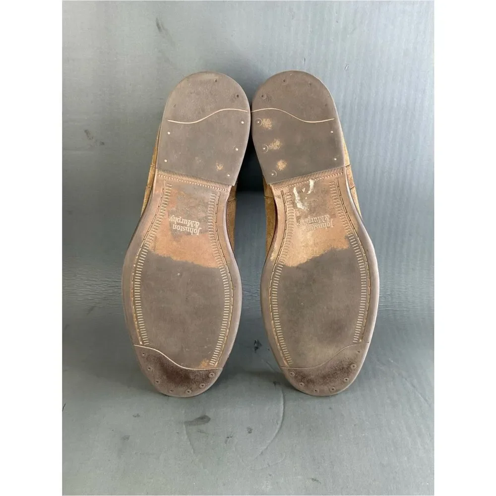 Johnston & Murphy brown suede Chelsea boots shoes men’s size 11.5